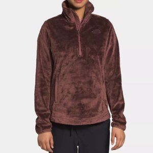 The North Face Women's Osito 1/4 Zip Pullover  Marron Purple Size Small EUC